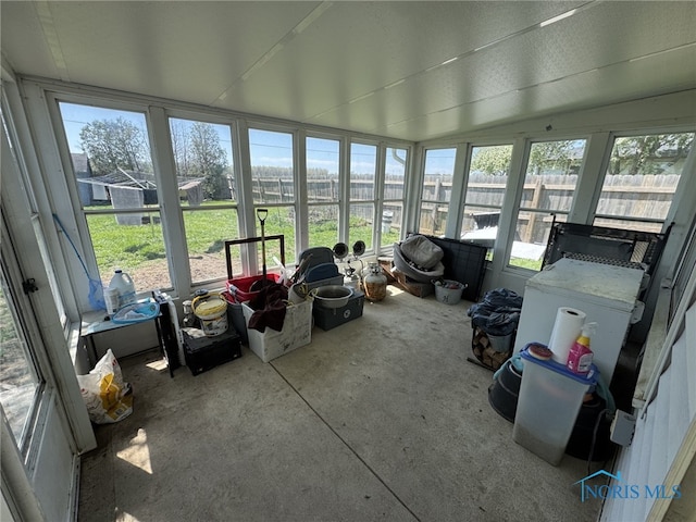 sunroom / solarium with a wealth of natural light