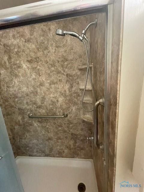 full bathroom with walk in shower