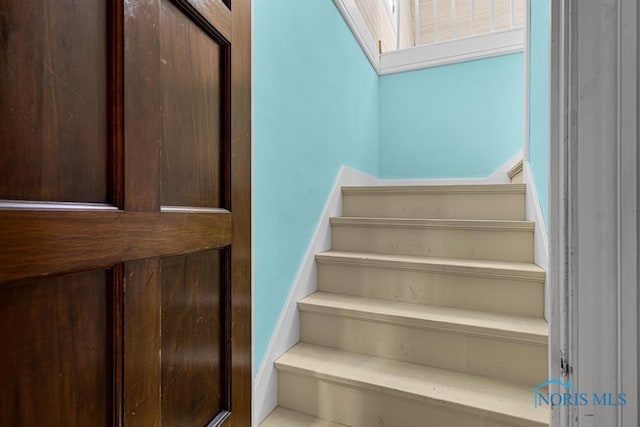 view of stairs