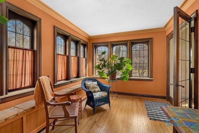 sunroom / solarium with french doors