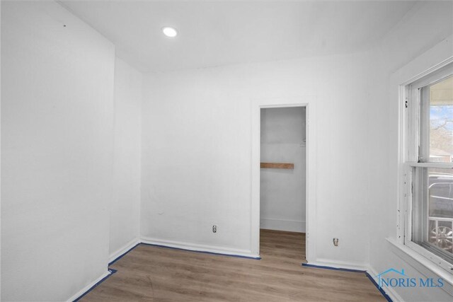 3251 Cottage Ave, Toledo, OH 43608 - spare room featuring baseboards, wood finished floors, and recessed lighting