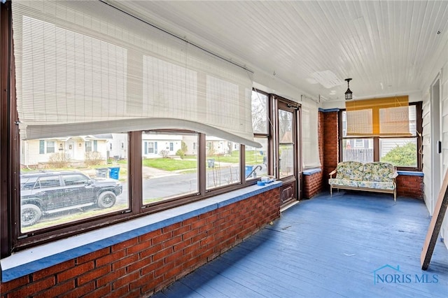 view of sunroom