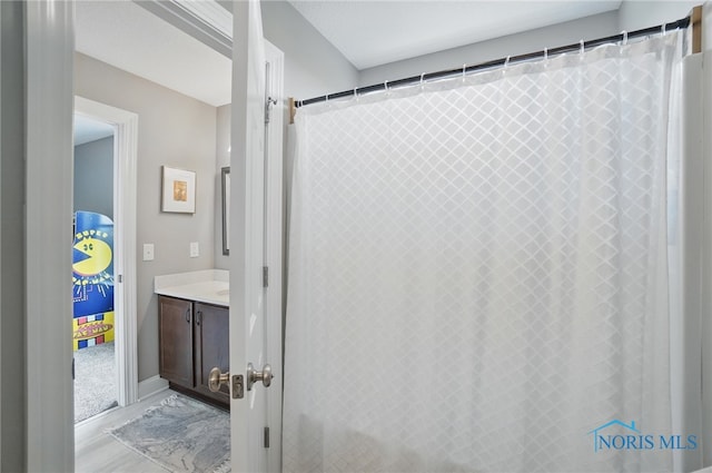 bathroom with vanity