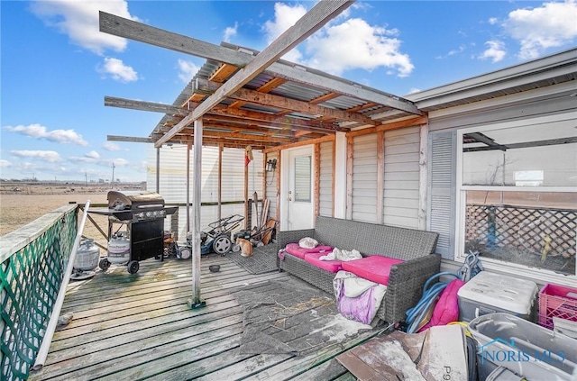 17341 Rd 139, Cecil, OH 45821 - deck with grilling area and an outdoor living space