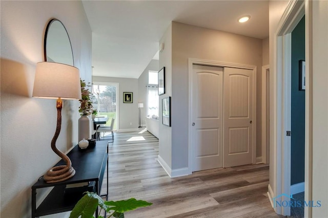 1007 Stoneleigh Rd, Perrysburg, OH 43551 - hall with baseboards and light wood-style floors