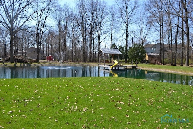 view of water feature