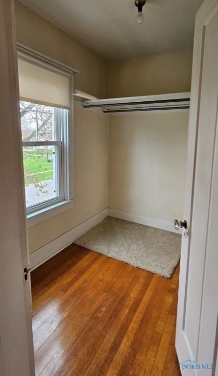740 E Main St, Ottawa, OH 45875 - spacious closet featuring wood finished floors
