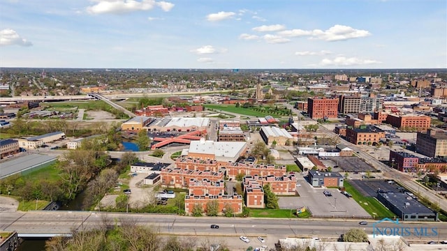 bird's eye view featuring a view of city