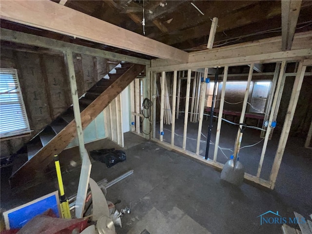 2398 York St, Toledo, OH 43605 - below grade area featuring stairway