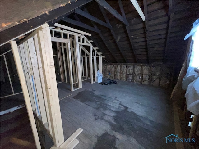 2398 York St, Toledo, OH 43605 - view of unfinished attic