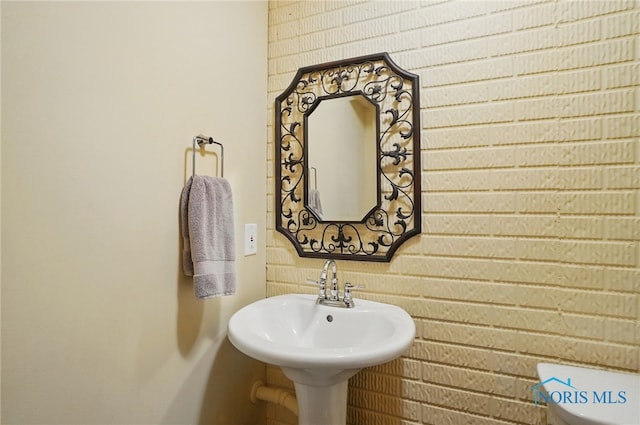 bathroom with a sink