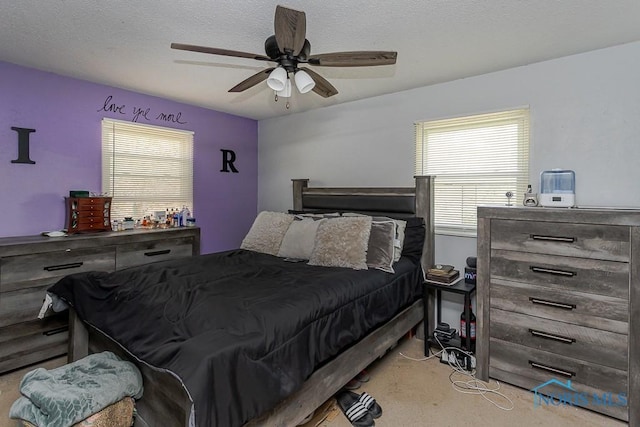 853 Circleview Dr, Toledo, OH 43615 - bedroom with carpet floors and a ceiling fan