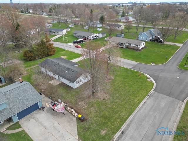 birds eye view of property featuring a residential view