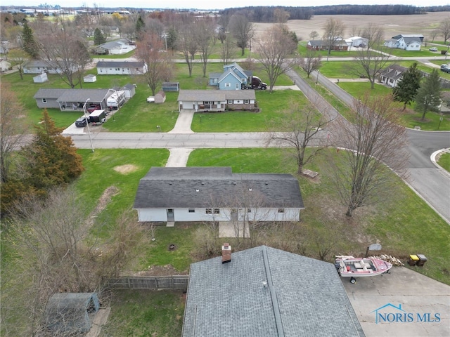birds eye view of property featuring a residential view