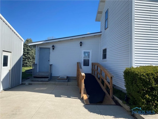 rear view of property with a patio