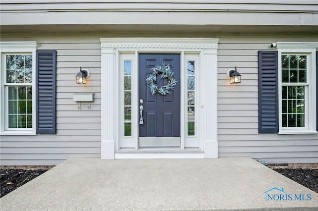 view of entrance to property