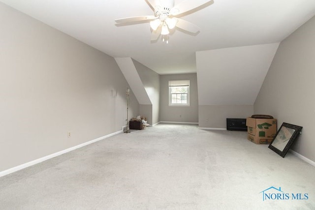 2214 Thornridge Dr, Toledo, OH 43614 - additional living space with carpet, baseboards, and ceiling fan