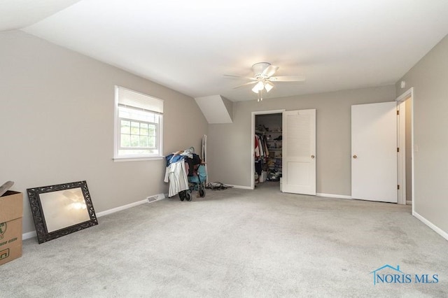 2214 Thornridge Dr, Toledo, OH 43614 - additional living space with ceiling fan, carpet, and baseboards
