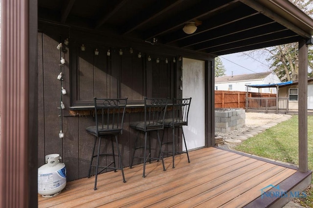 536 Edinborough Dr, Findlay, OH 45840 - view of wooden deck