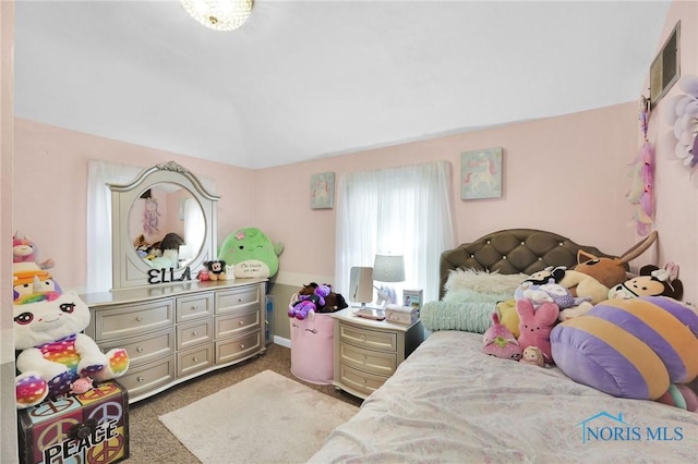 2923 Powhattan Pkwy, Toledo, OH 43606 - bedroom featuring carpet flooring and vaulted ceiling