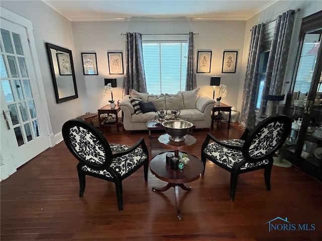 825 S Clinton St, Defiance, OH 43512 - living area with wood finished floors and ornamental molding