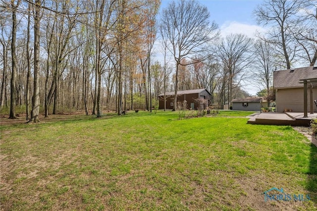 6170 S Winding Way, Swanton, OH 43558 - view of yard with a deck