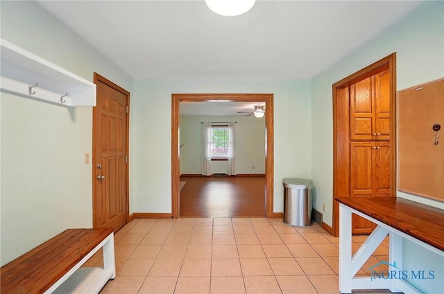 864 Cherry Ln, Waterville, OH 43566 - mudroom featuring light tile patterned floors and baseboards