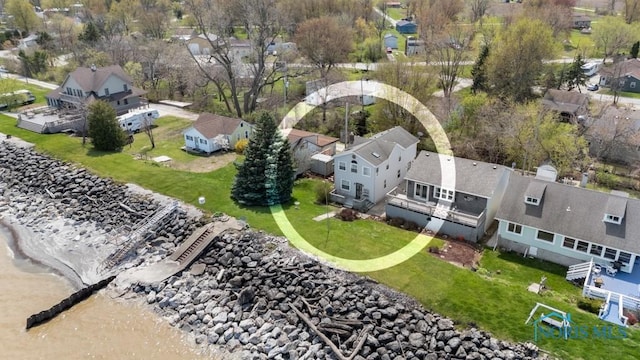 aerial view featuring a residential view