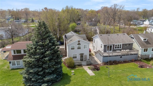 bird's eye view featuring a residential view