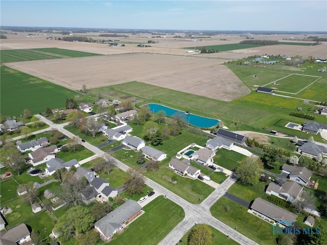 14384 Georgetown Dr, Bowling Green, OH 43402 - birds eye view of property featuring a rural view and a water view
