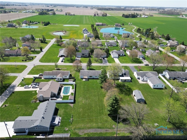 14384 Georgetown Dr, Bowling Green, OH 43402 - drone / aerial view with a rural view