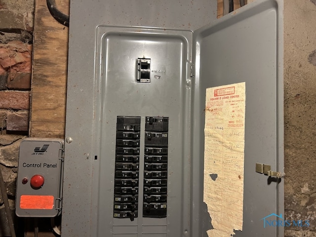 utility room with electric panel