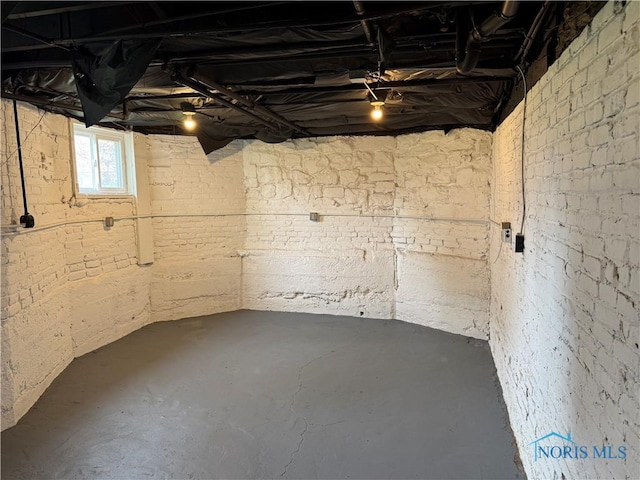 view of basement