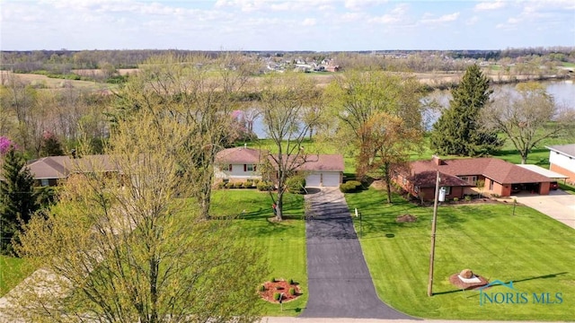 1883 Riverview Dr, Defiance, OH 43512 - birds eye view of property featuring a water view
