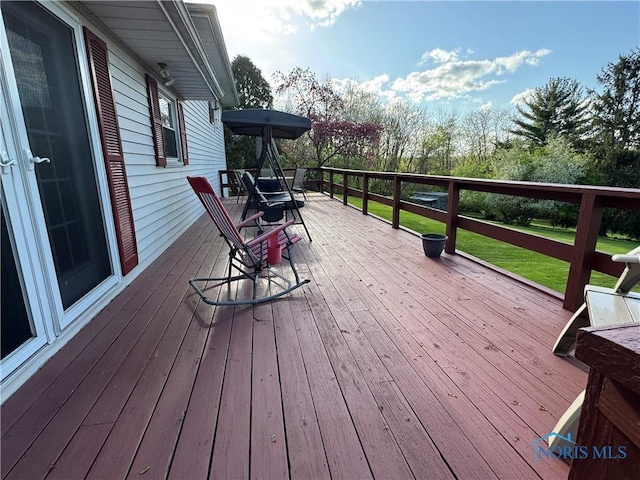 1883 Riverview Dr, Defiance, OH 43512 - view of deck