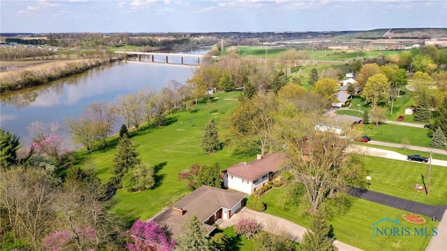 1883 Riverview Dr, Defiance, OH 43512 - aerial view with a water view