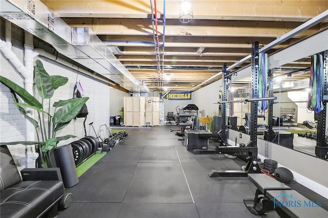 view of gym