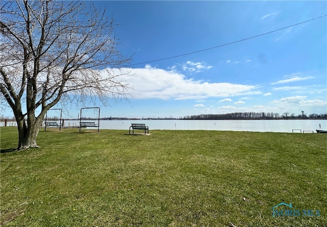 4865 296th St, Toledo, OH 43611 - view of yard with a water view