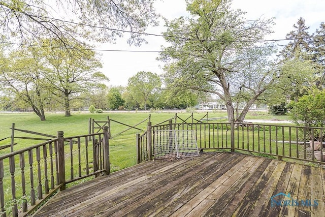 400 Orchard View Dr, Maumee, OH 43537 - deck featuring a lawn