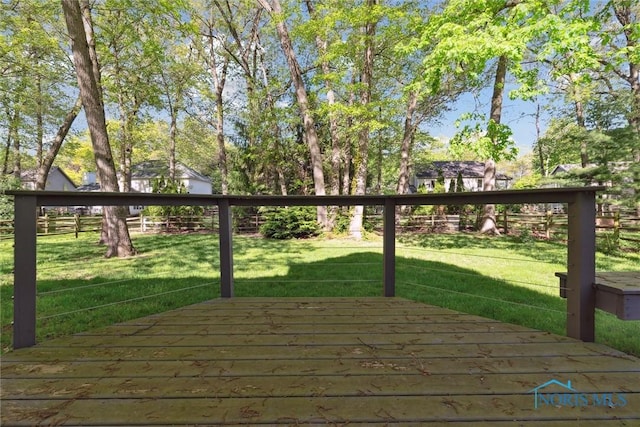 544 Jacqueline Ct, Holland, OH 43528 - wooden terrace featuring a lawn