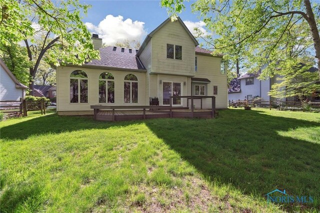 544 Jacqueline Ct, Holland, OH 43528 - back of house with a chimney and a shingled roof