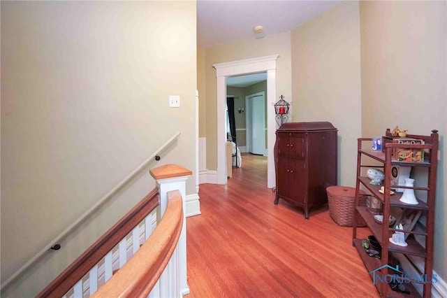 202 Hancock St, Findlay, OH 45840 - corridor with an upstairs landing and light wood-type flooring