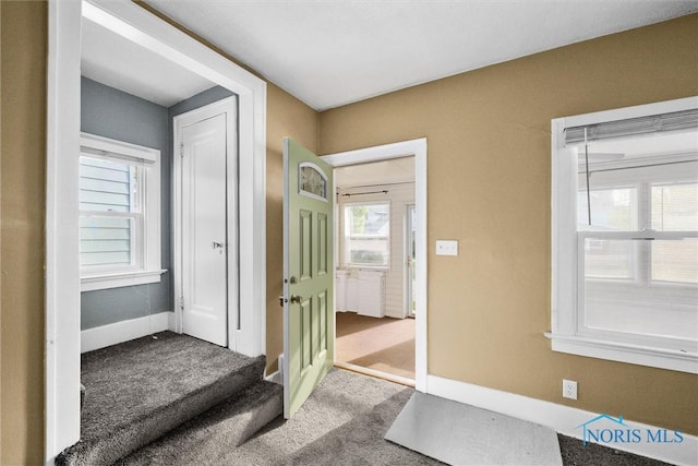 4242 Fairview Dr, Toledo, OH 43612 - entryway with carpet floors and baseboards