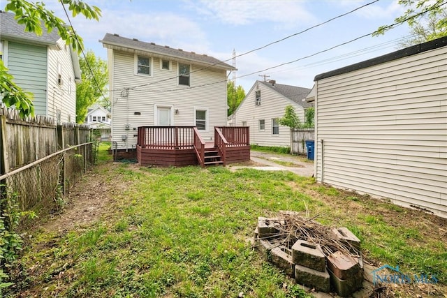 4242 Fairview Dr, Toledo, OH 43612 - back of house featuring a deck