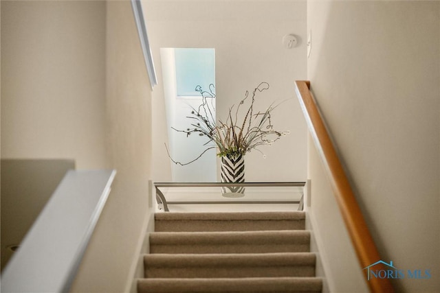 view of staircase