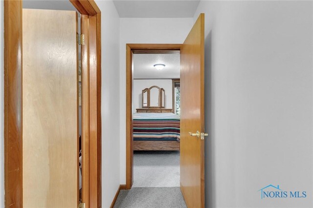 888 Columbus Ave, Fostoria, OH 44830 - hall featuring carpet flooring and baseboards