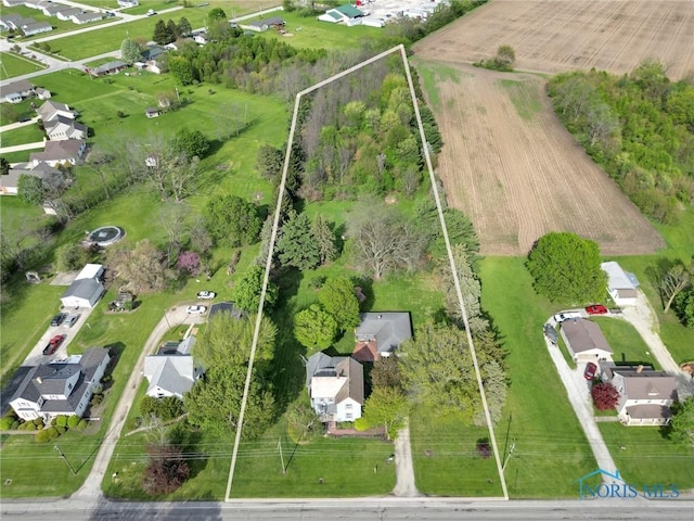 888 Columbus Ave, Fostoria, OH 44830 - bird's eye view with a rural view