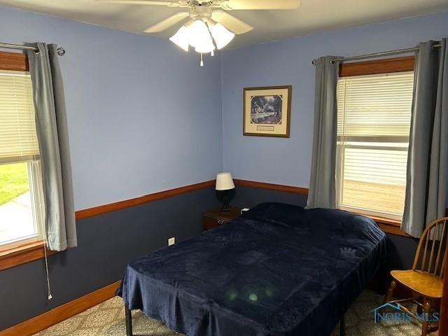 163 E Hull St, Edgerton, OH 43517 - bedroom featuring a ceiling fan