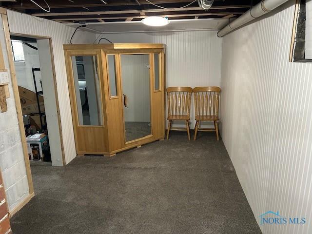 163 E Hull St, Edgerton, OH 43517 - finished basement with carpet floors