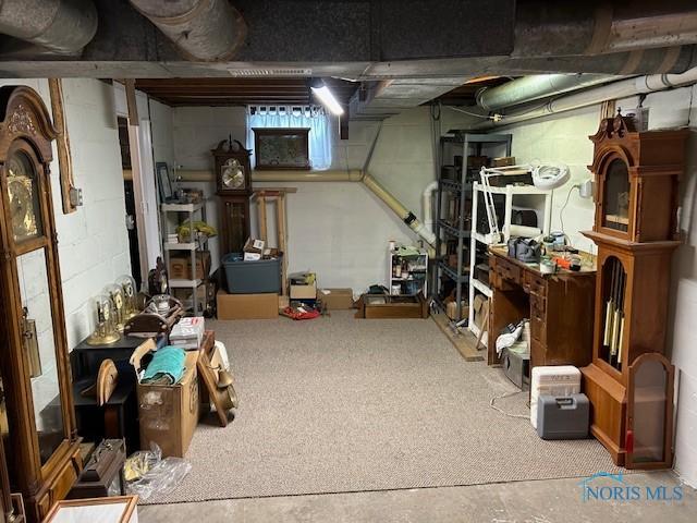 163 E Hull St, Edgerton, OH 43517 - view of unfinished below grade area
